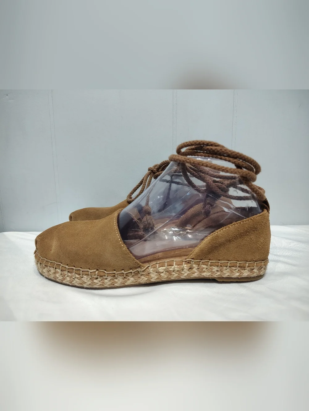 Toms Katalina Espadrilles Tan‎ size 5.5 Summer Dressy Ballet Office Event Summer